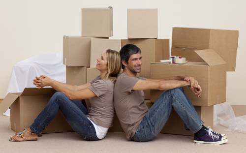 Waste disposal and compliance rules for a moving service