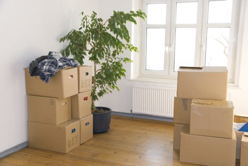Local moving van serving Soho flats offices and shops