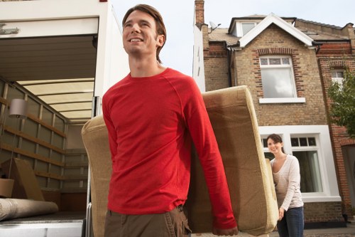 Man and van service assisting a business move in Soho